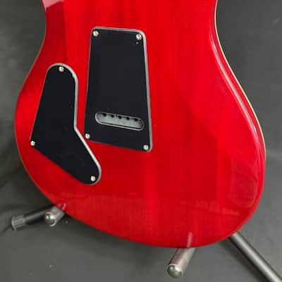 PRS SE Custom 24-08 Quilt Top Electric Guitar Charcoal Cherry Burst w/ Gig Bag image 12