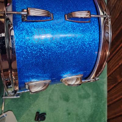 Ludwig No. 944 Classic 9x13" Rack Tom (3-Ply) with Pointed Blue/Olive Badge 1973 - 1976 - Maple Cortex image 3