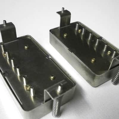 Humbucker Pickups PAF Nickel Silver RAW covers Vintage Gibson Custom Order by Q pickups image 8