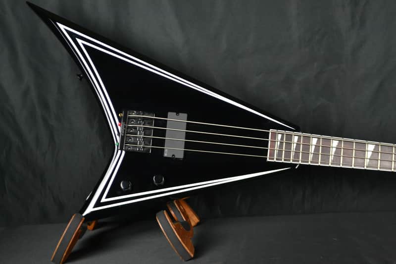 Jackson X Series RR-B IV Limited Edition Bass - Black with White Bevels image 1