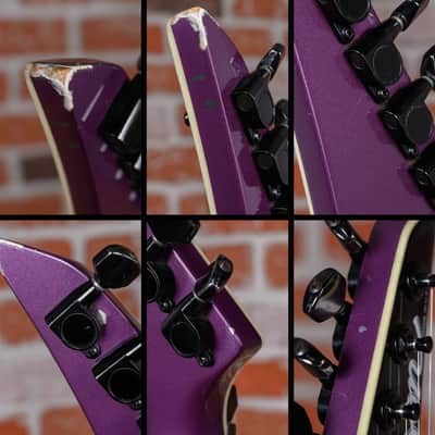 Jackson USA Custom Shop RR1 Rhoads Purple w/ Black Bevels 1986 w/Hard Shell Case image 11