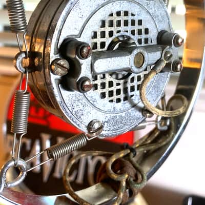 Early 1930's UNIVERSAL BB Carbon Ring Spring Microphone w/Stand & Cable-working! image 2