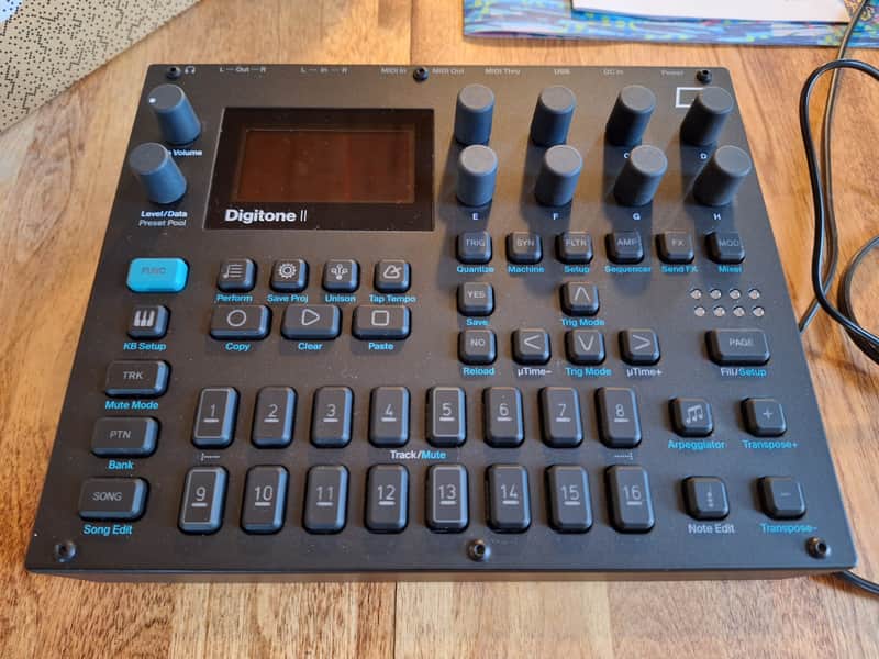 Elektron Digitone II 16-Voice Digital Synthesizer 2024 - Present - Black image 1