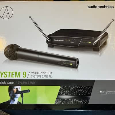 Audio-Technica ATW-902 System 9 Handheld VHF Wireless Microphone System 2010s - Black image 1