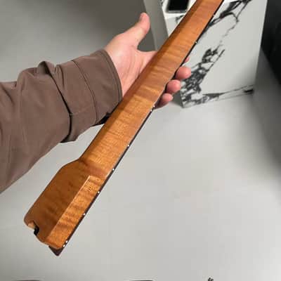Headless angled farts 24frets roasted maple electric guitar neck T contour 25.5 spoke truss rod image 6