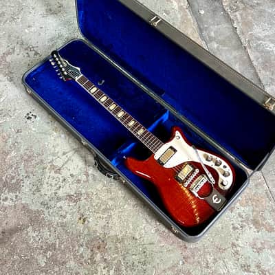 Epiphone Crestwood Custom 1966 - Cherry original vintage USA Kalamazoo Gibson Wilshire image 1