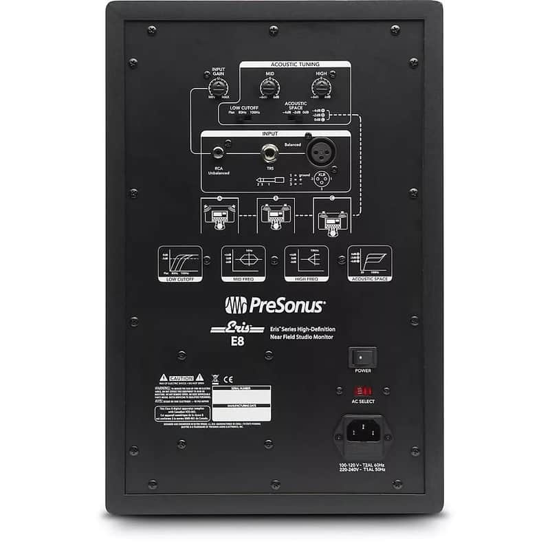 PreSonus Eris E8 2-Way 8" Active Studio Monitor (Single) image 2
