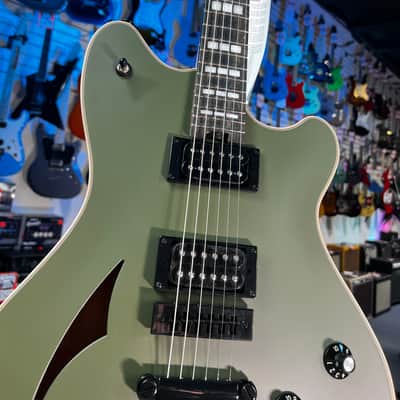 EVH SA-126 Special Semi-hollowbody Electric Guitar - Matte Army Drab FREE PLEK! 090 image 6