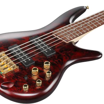 Ibanez SR305EDXWZM, SR Standard Series 5-String Electric Bass - Wine Red Frozen Matte image 3