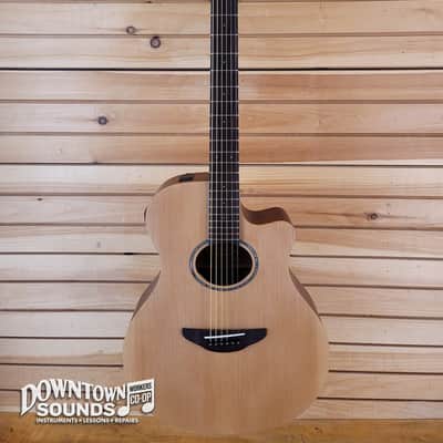 Yamaha APX Thinline Cutaway A/E Guitar - Matte Natural Satin image 2
