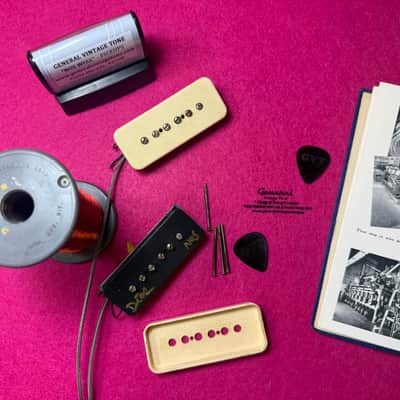 General Vintage Tone NOS Wire Ltd. "Mis 50's LTD" P90 Soapbar Pickup Set – CAB Cream Covers image 4