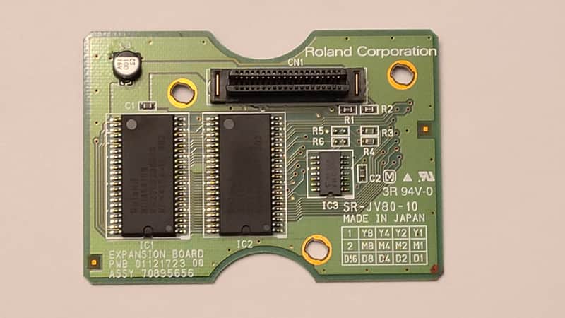 Roland SR-JV80-10 Bass and Drums Expansion Board 1990s - Green
