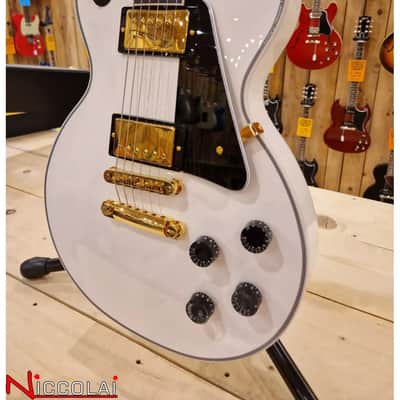 Immagine Gibson Les Paul Custom w/ Ebony Fingerboard Gloss Alpine White - 4