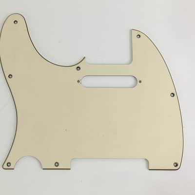 Genuine Fender Standard Lefty Tele Guitar Pickguard Faded Parchment Aged 3-ply image 1