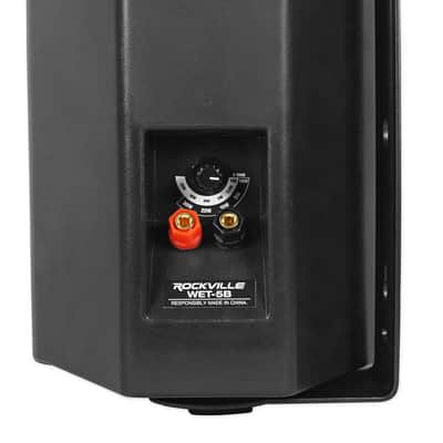 Rockville BLUAMP 150 Stereo Bluetooth Amplifier Receiver+2) Black Patio Speakers image 5