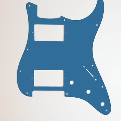 Carmedon Electronics Stratocaster Pickguard HH 2021 Crystal Lake Placid Blue image 1