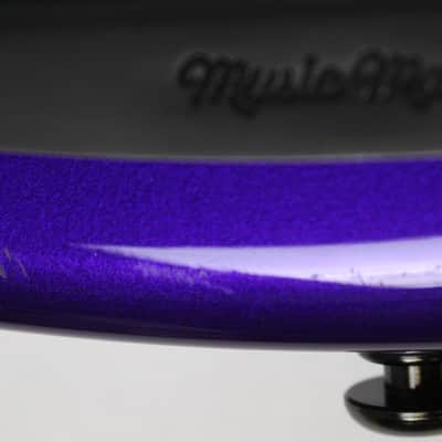 2017 Ernie Ball Music Man StingRay-5 H 5-String Fretless Bass, Firemist Purple image 10