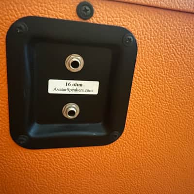 Avatar G112 Vintage 1x12 Guitar Speaker Cabinet (16 Ohm) - Orange Tolex / Wheat Grille image 3