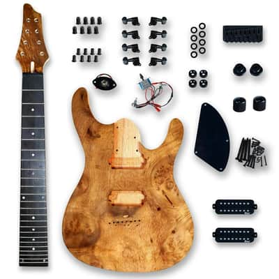 8-String DIY Electric Guitar Kit - Poplar & Okoume image 1