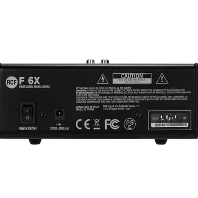 RCF F 6X 6-Channel Live Stereo Mixer Mixing Console FX6 PROAUDIOSTAR image 5