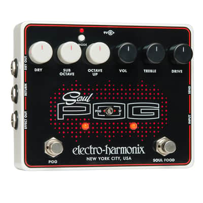Electro-Harmonix Soul POG Overdrive Octave Effects Pedal | Soul Food & Nano POG image 3