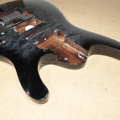 Body Gray, Genuine 2011 Ibanez S570DXQM Mahogany w/ quilted maple top image 2