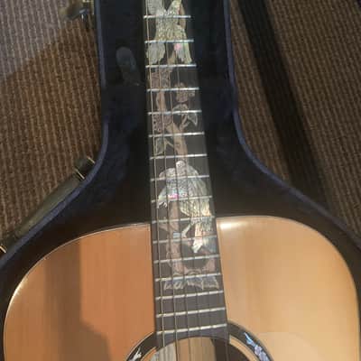 Blueberry Guitar Custom Wood Burn late 90's - Blonde with Wood Carvings image 2