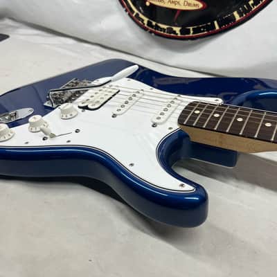 Fender Standard Stratocaster strat HSS Electric Guitar MIM - Made in Mexico- Electron Blue image 16