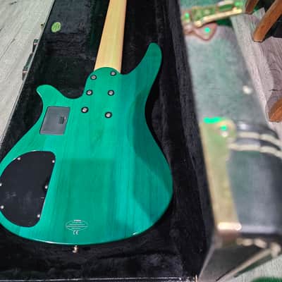Yamaha RBX 6JM Turquoise Blue John Myung Signature 6 String Bass w/ OHSC image 4