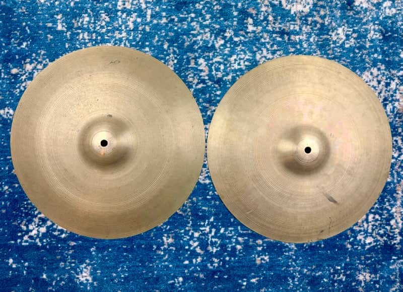 15” VINTAGE TOSCO Hihats 1104g 1179g image 1