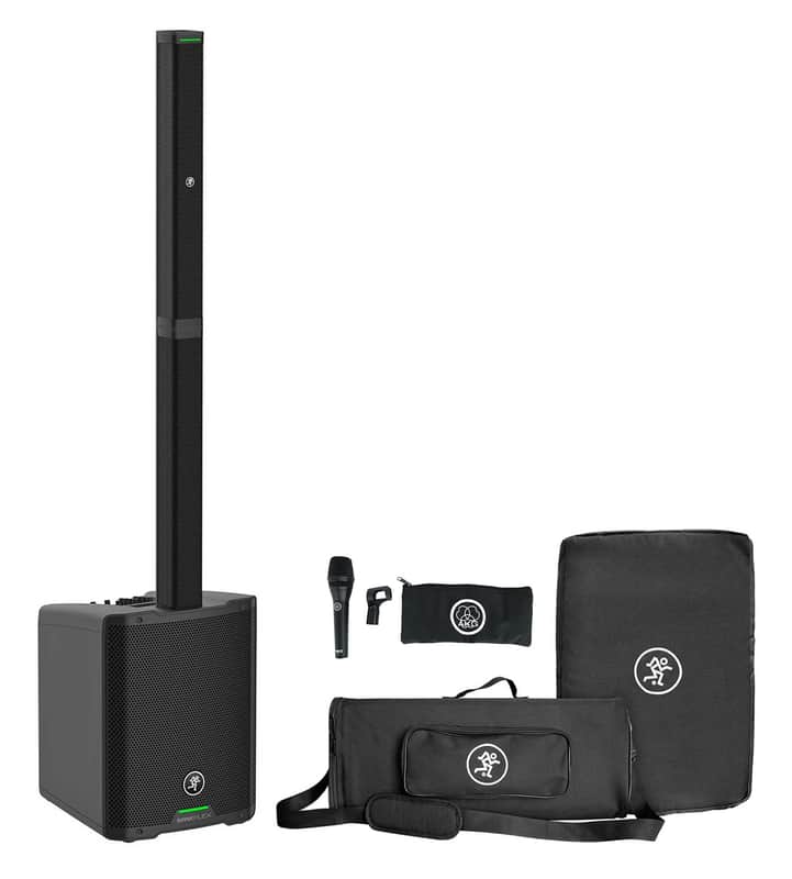 Mackie SRM-Flex 1300w Line Array DJ Speaker PA System w/Sub+Bag+AKG Microphone image 1