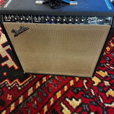 Fender Super Reverb 2-Channel 40-Watt 4x10" Guitar Combo 1963 - 1967 - Black Panel image 1