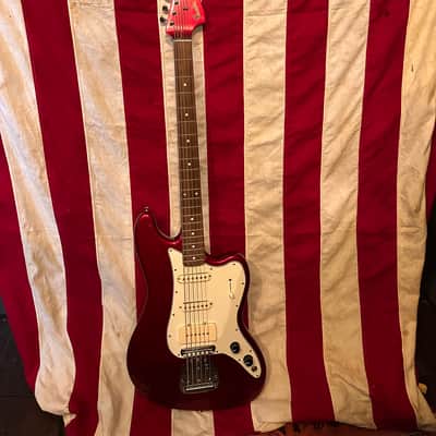 Fender Pawn Shop Bass VI 2013 - 2014 - Candy Apple Red image 3