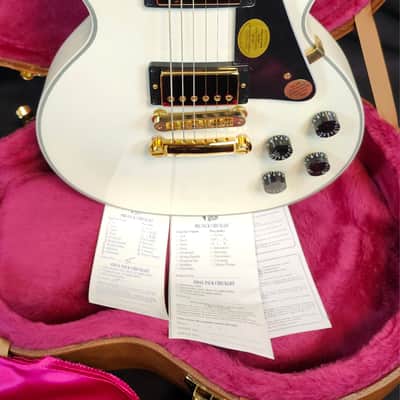 Gibson Vintage 2001 Les Paul Custom, Alpine White, Gold Hardware, w/HSC, Just Unboxed image 3