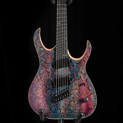 Mayones Duvell Elite VF EMG 6 Transparent Custom Floral image 1