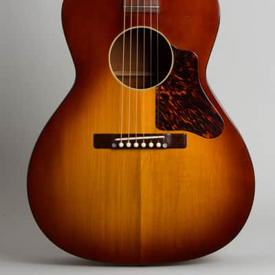 Grinnell Special Flat Top Acoustic Guitar, made by Gibson (1940), ser. #694F-13, original brown chipboard case. image 3