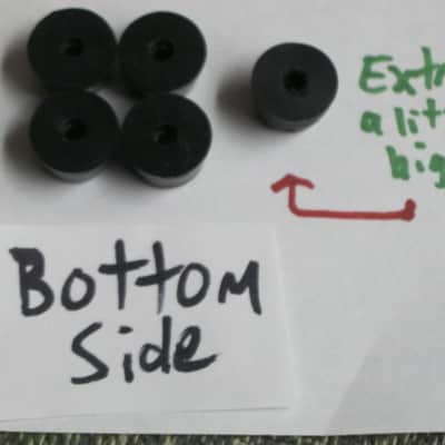 used genuine Electro Harmonix rubber feet (set or 4 feet + 1 exta foot) for / from late 1990s to late 2000s Russian Big Miff or Russian Small Stone [NO pedal(s) / NO screws) ONE foot has a break/crack/cut, AS IS / NO RETURNS image 6
