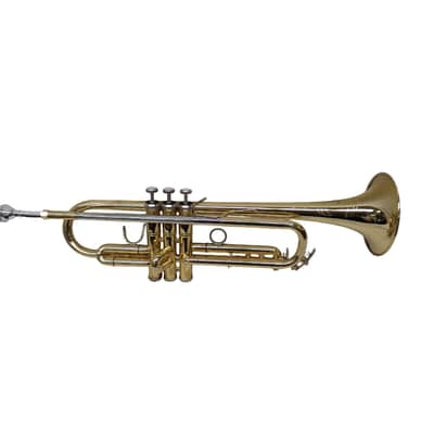 Schiller American Heritage Rivera Pro Trumpet Gold w/Bell Engraving image 1