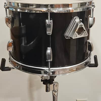 Vintage 9x13 Black Cortex Tom w/ Ludwig Hardware 6-Ply Shell B/O Badge image 6