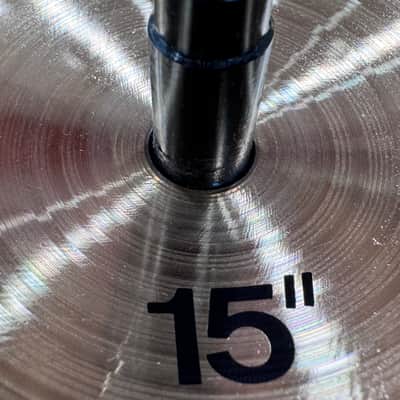 ‡‡‡Used Paiste 15" 2002 Heavy Hi-Hat Cymbals (Pair) - 90's Black Label Reissue In Excellent Condition‡‡‡ image 10