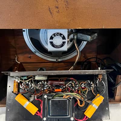 1948 Gibson BR-6 2-Input 10-Watt , 10" Guitar Combo Amp Original Rola Speaker, Completely Serviced, With Manual ! image 9