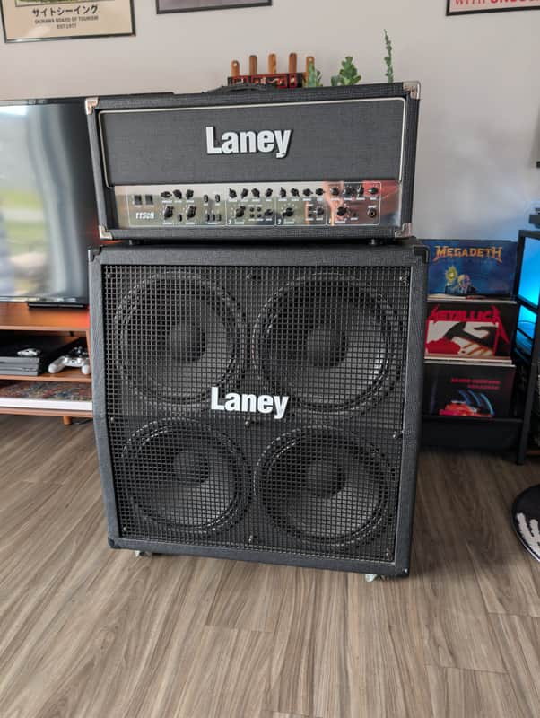 Laney TT50H Tube Head + Laney Cab 4x12 + Footswitch | Full Stack image 1