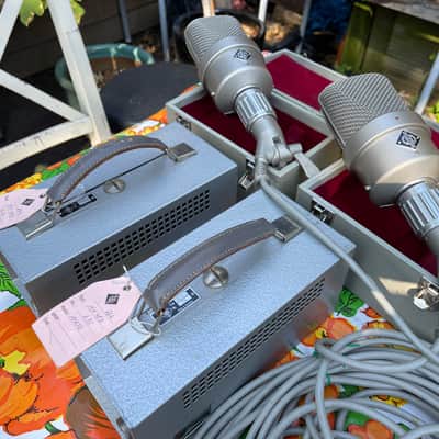 MINT Neumann M49 Stereo pair (consecutive serials) plus all extra's DREAM-PAIR! image 3
