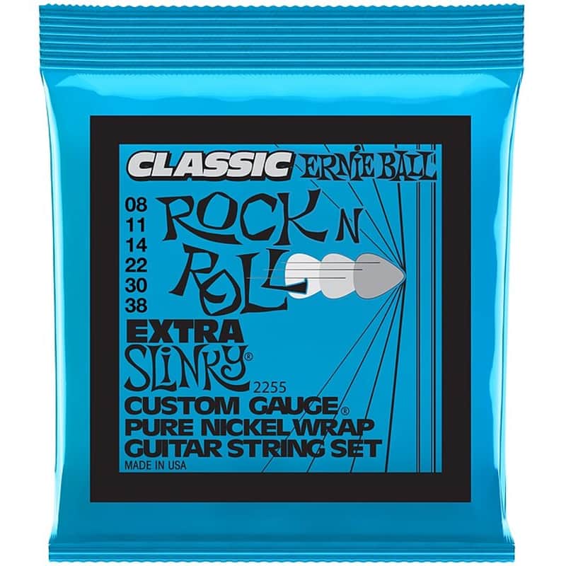 ERNIE BALL 2255 Classic RockNRoll Extra 008-038 Nickel plated Steel. Saiten für E-Gitarre image 1