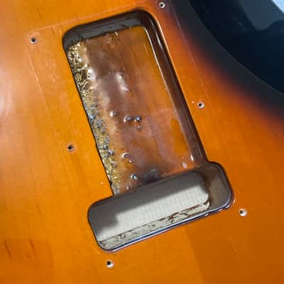 1993 MIM Fender Mexico 3TS Sunburst Stratocaster Guitar Body 6 Post Tremolo image 18