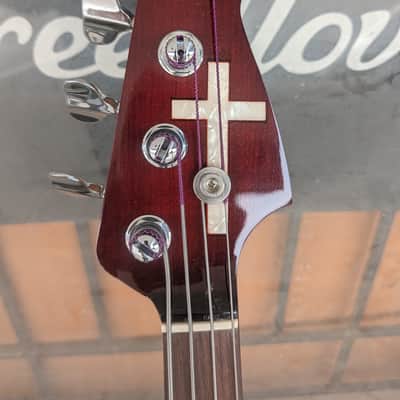 Custom Jazz bass - Red/black burst image 6