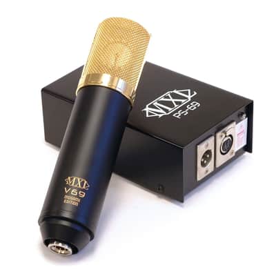 MXL V69M EDT Large-diaphragm Tube Microphone with Mogami Wiring V-69 V69 Studio image 2