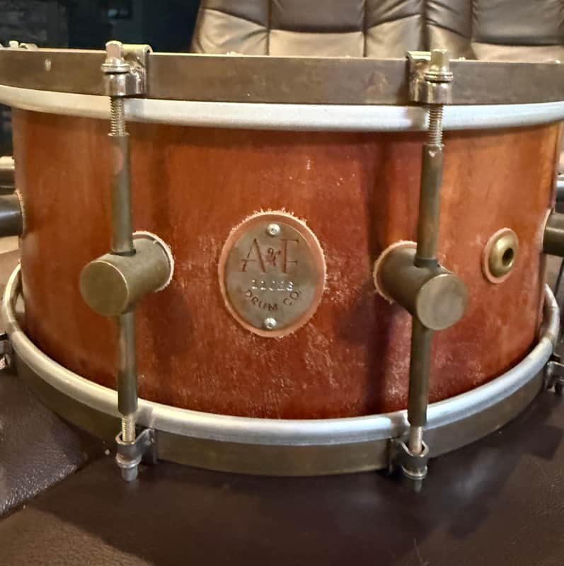 A&F Drum Co. Mahogany Club Snare 14x6.5 2017 - Hand rubbed Mahogany oil/wax image 1