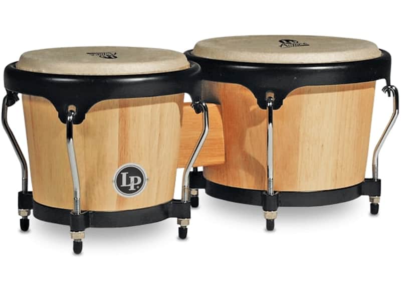 LP LPA601-AW Aspire Series Wood Bongos, Natural image 1
