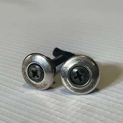 1980's Japan Ibanez RG & S Series Large Head Oversize Worn Black Strap Buttons image 2